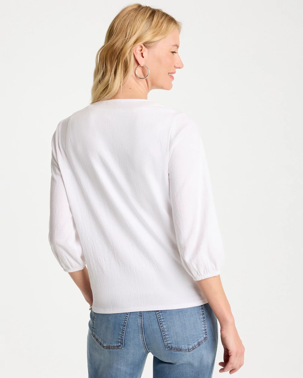 Knit Gauze Tie-Front Cardigan | Chico's